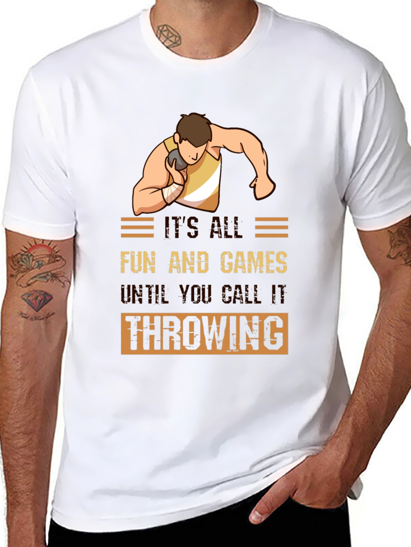 Funny Shot Put Throwing T-Shirt