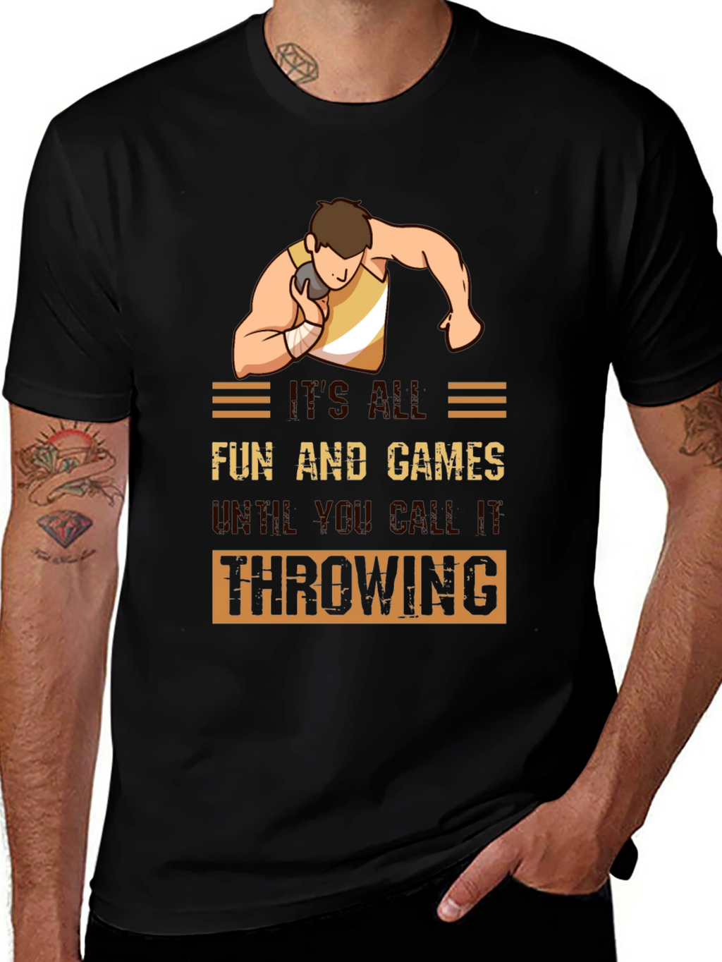 Funny Shot Put Throwing T-Shirt