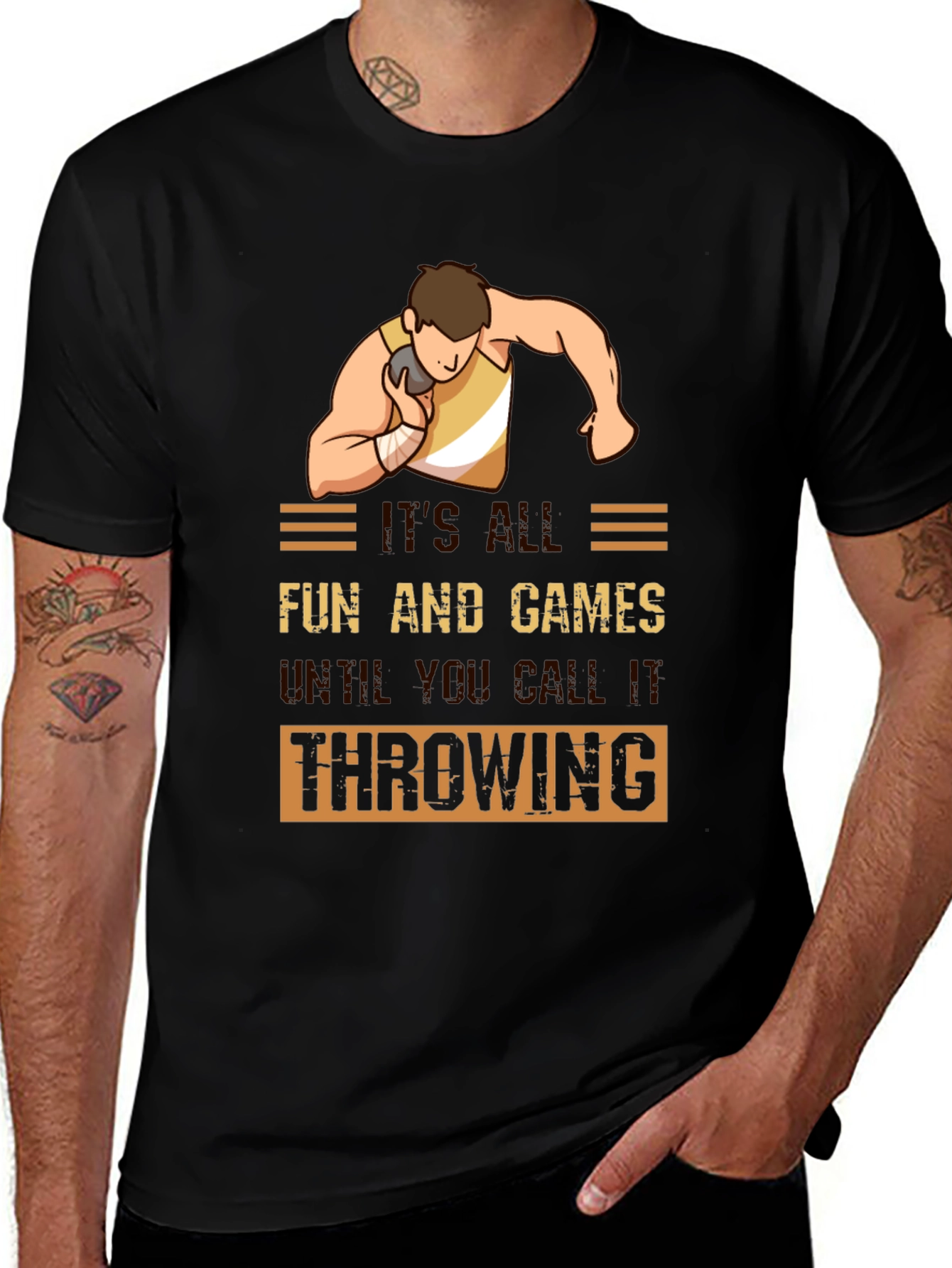 Funny Shot Put Throwing T-Shirt