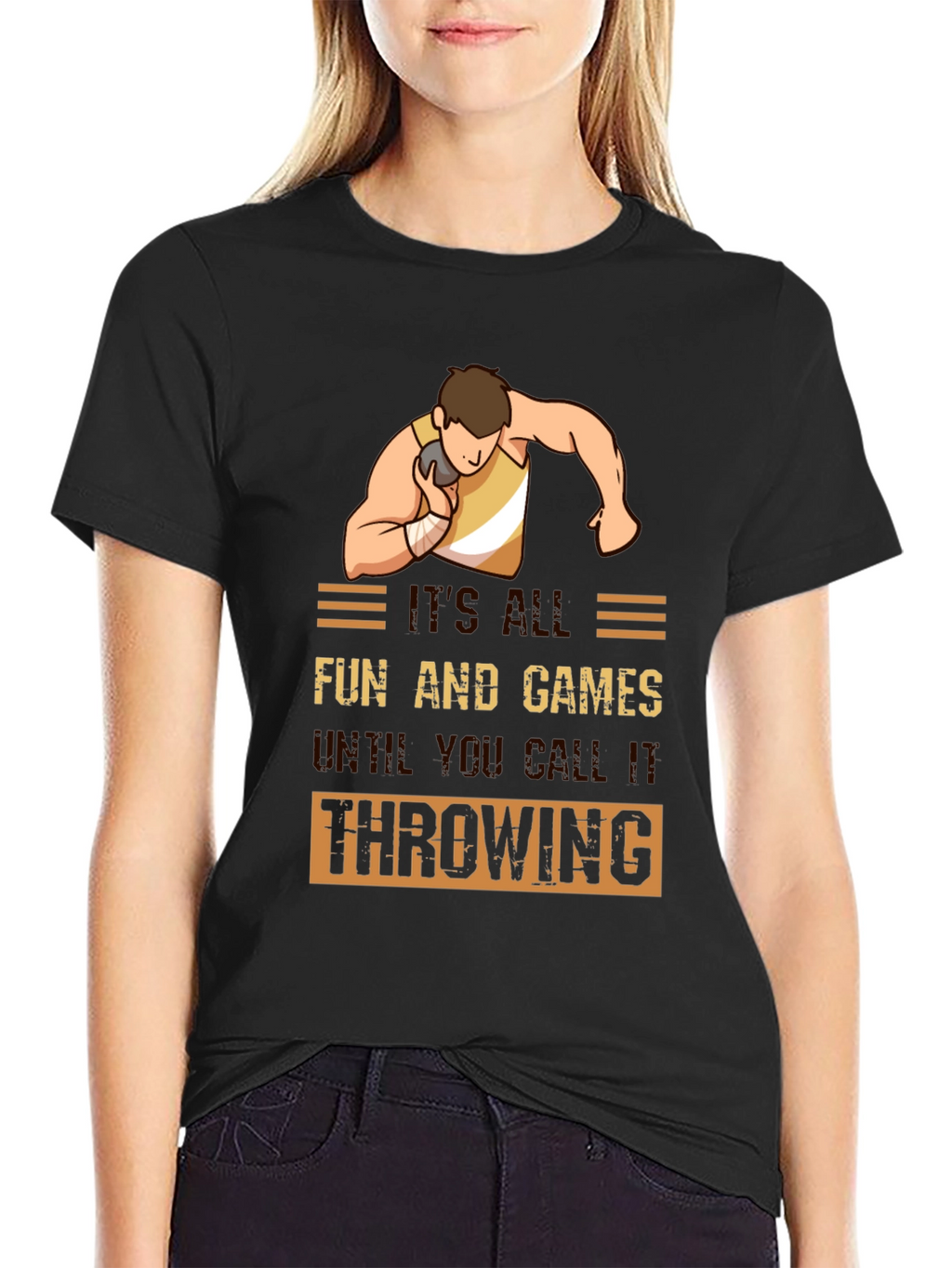 Funny Shot Put Throwing T-Shirt