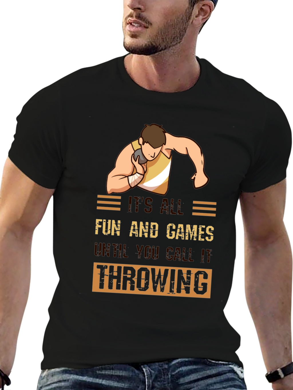 Funny Shot Put Throwing T-Shirt