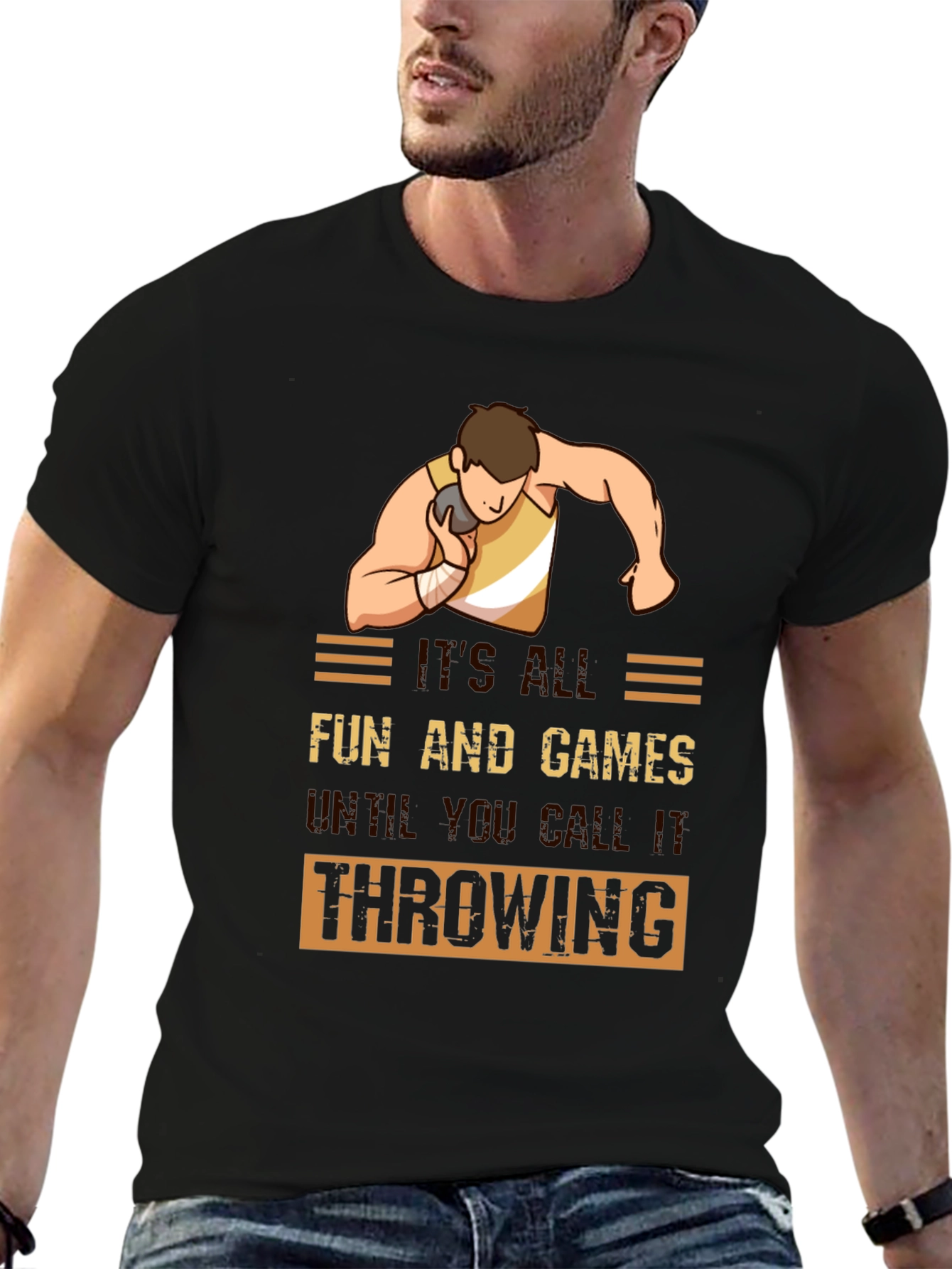 Funny Shot Put Throwing T-Shirt