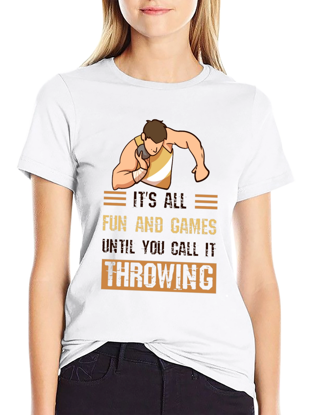 Funny Shot Put Throwing T-Shirt