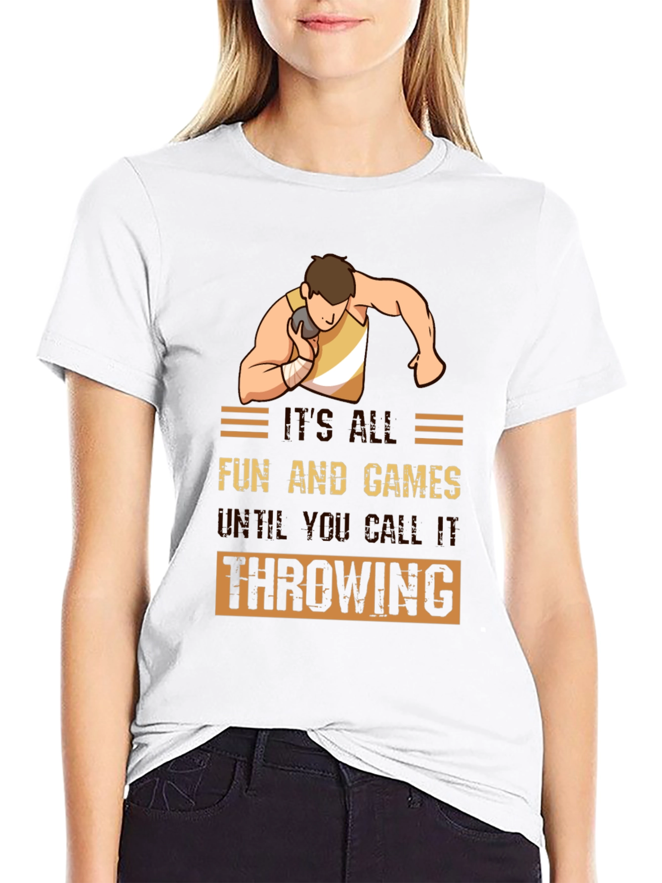 Funny Shot Put Throwing T-Shirt