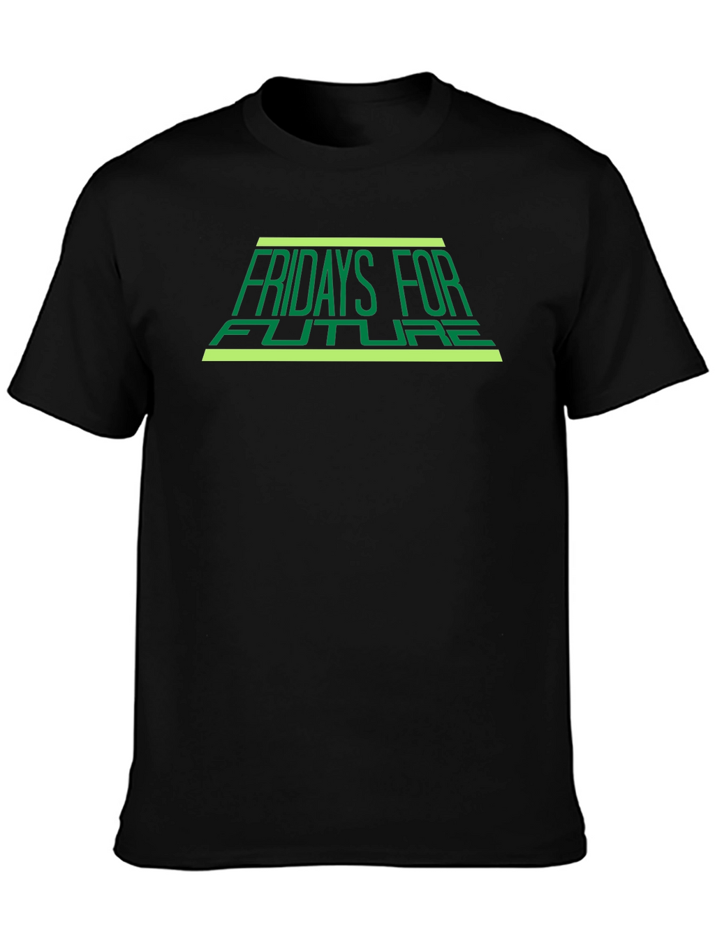 Fridays For Future Black T-Shirt - Eco Awareness