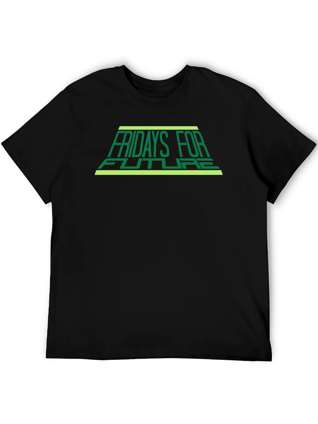 Fridays For Future Black T-Shirt - Eco Awareness