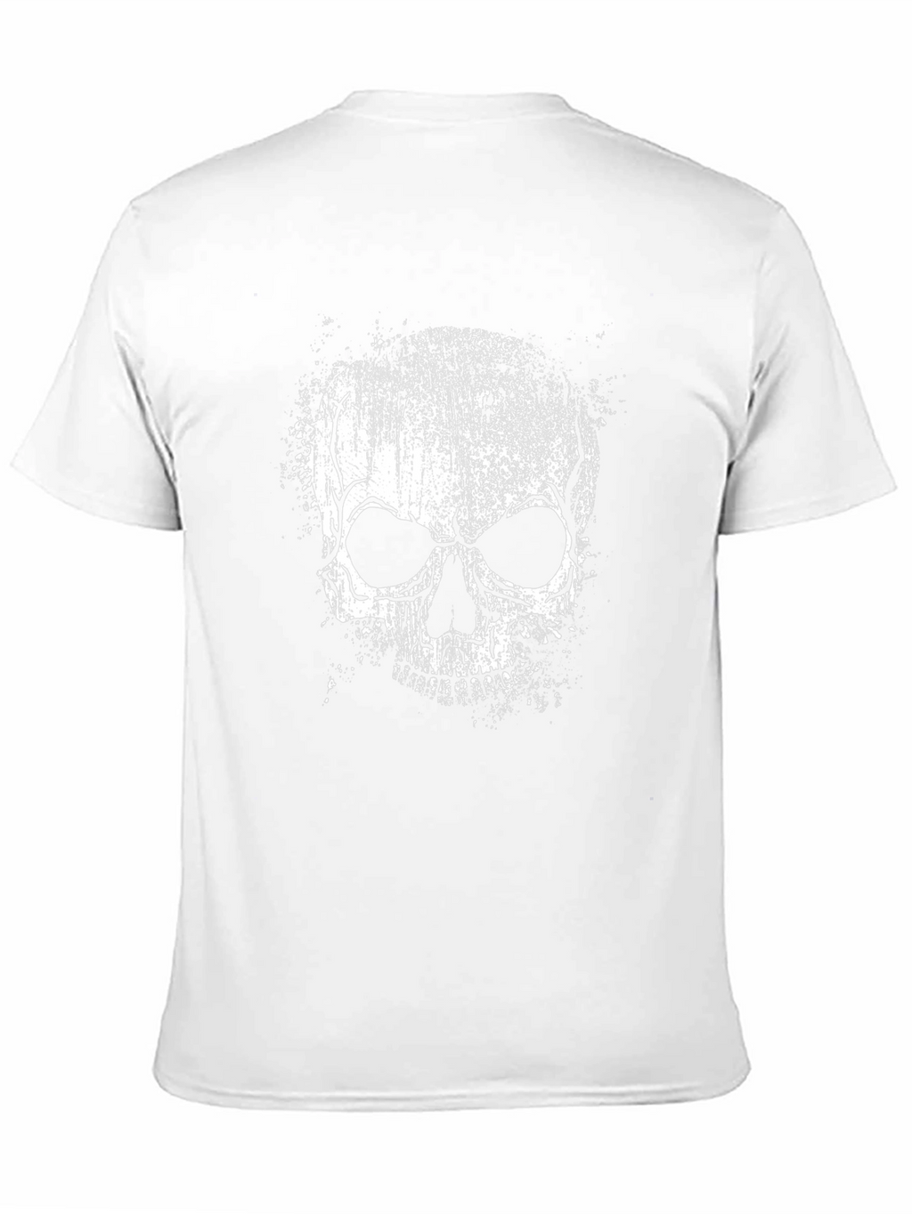 Grungy Skull Graphic Tee - Mens Black T-Shirt