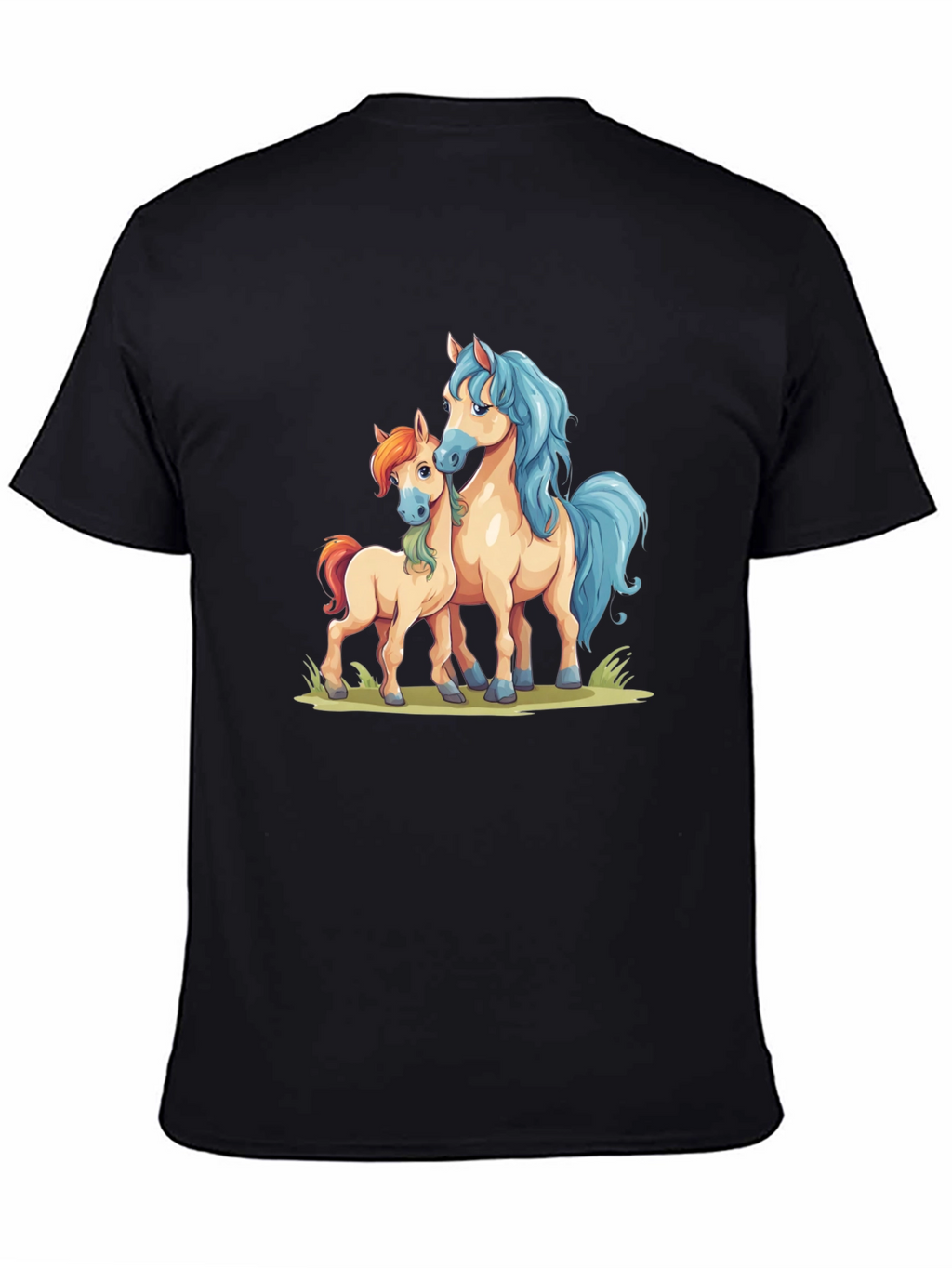 Cartoon Horse Graphic Tee - Cute Unisex Shirt