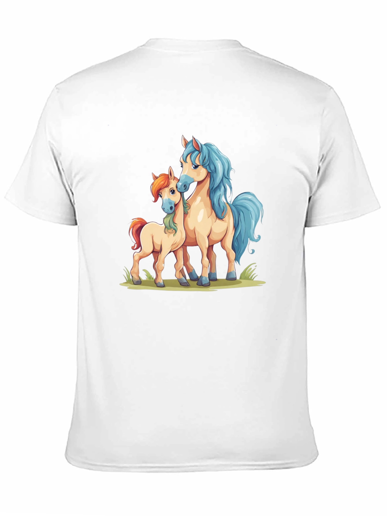 Cartoon Horse Graphic Tee - Cute Unisex Shirt