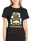 Taekwondo Mom Graphic Tee - Martial Arts Style