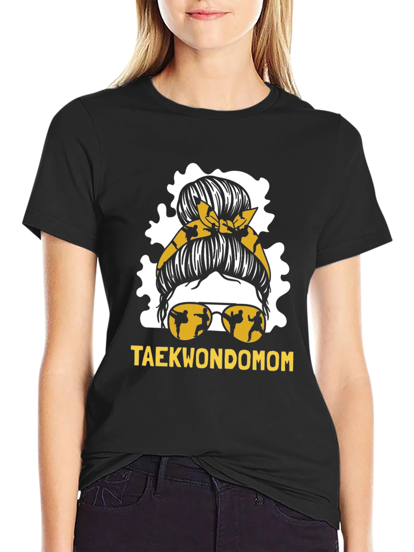 Taekwondo Mom Graphic Tee - Martial Arts Style
