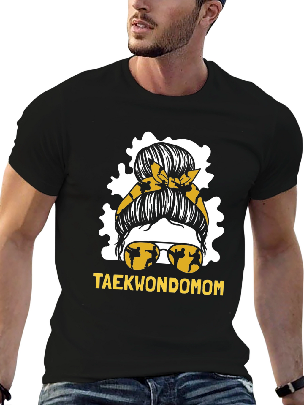 Taekwondo Mom Graphic Tee - Martial Arts Style