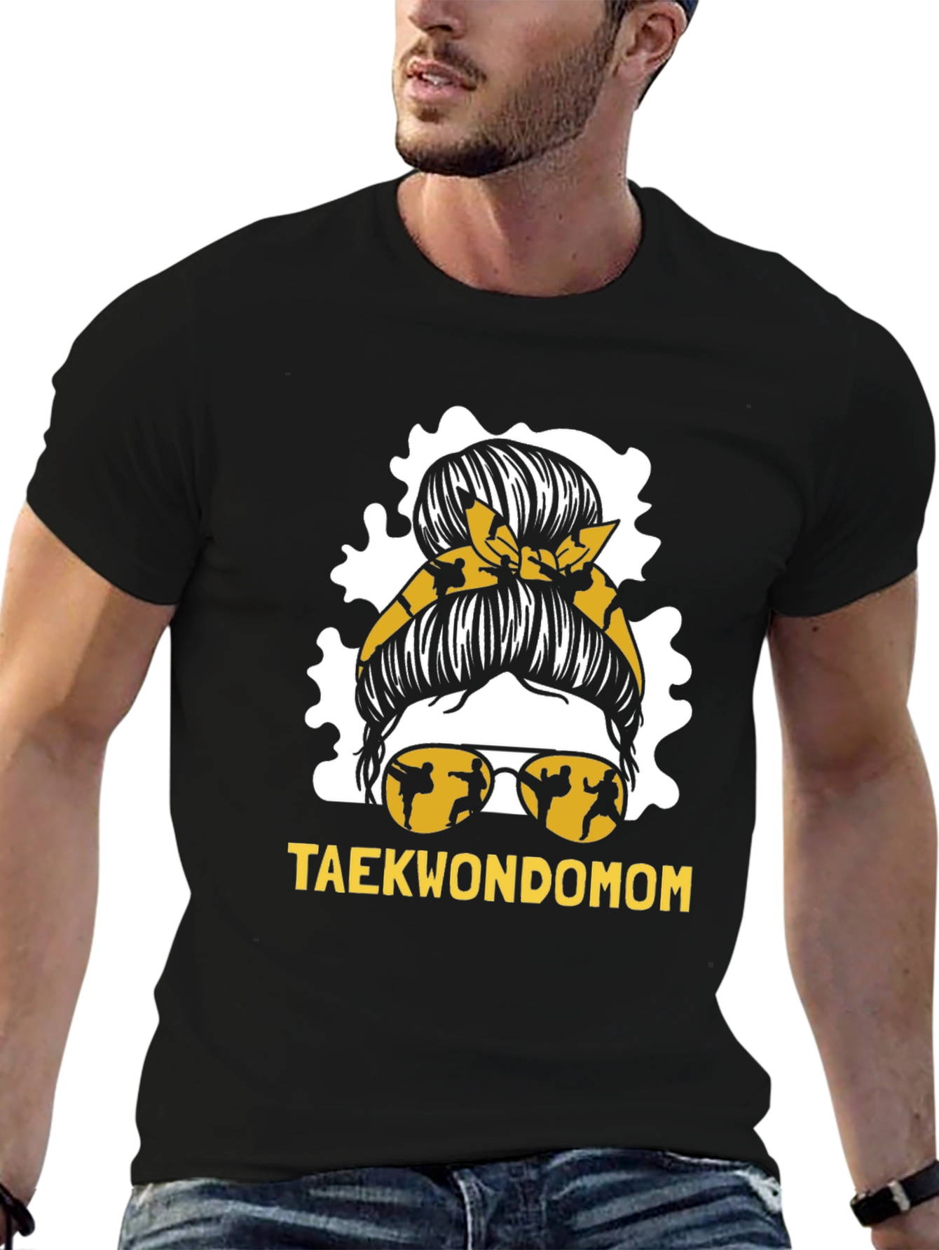 Taekwondo Mom Graphic Tee - Martial Arts Style