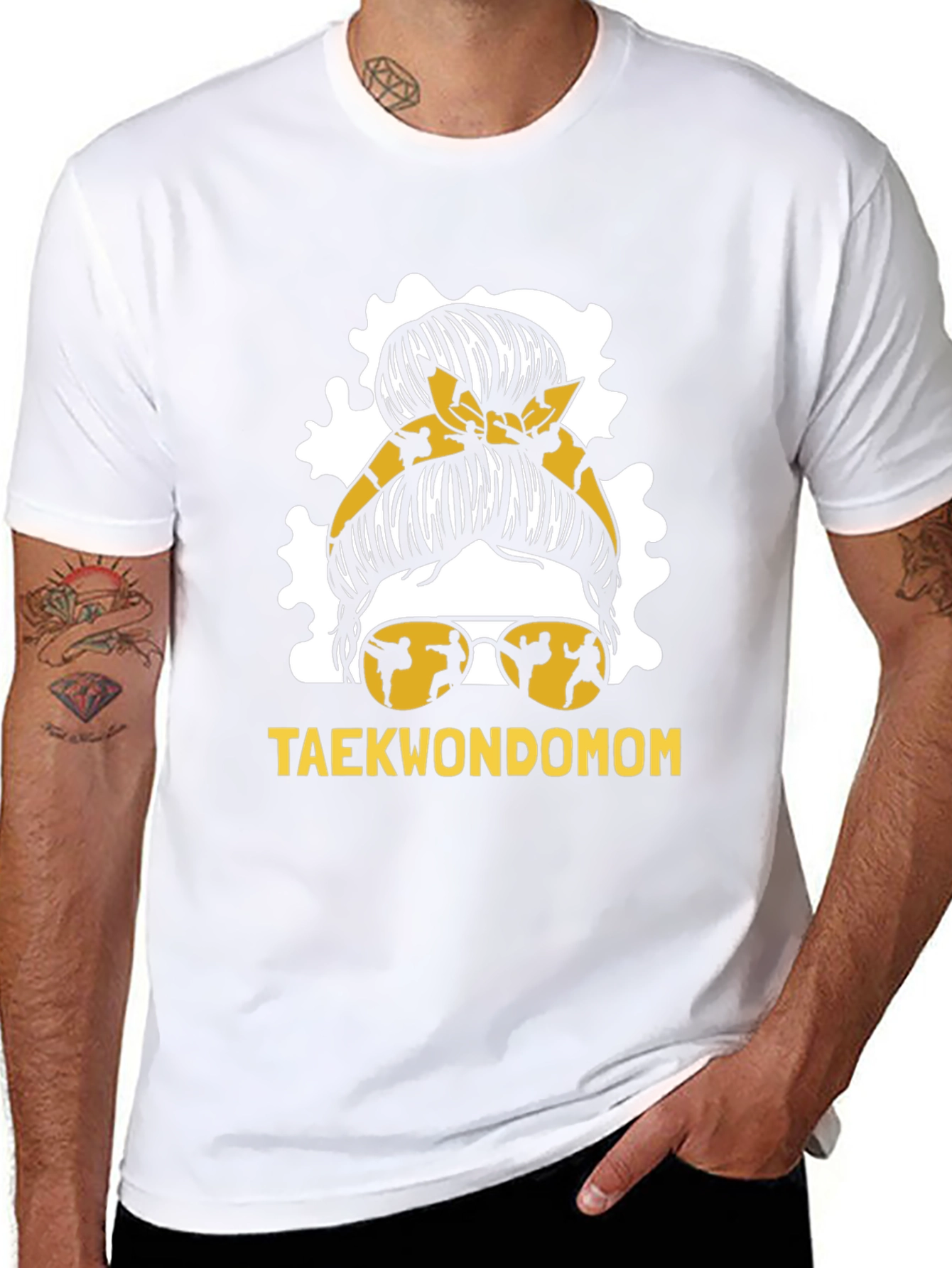 Taekwondo Mom Graphic Tee - Martial Arts Style