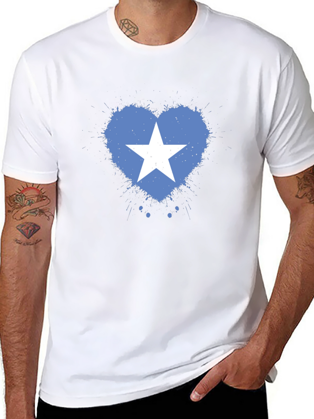 Somalia Flag Heart T-Shirt