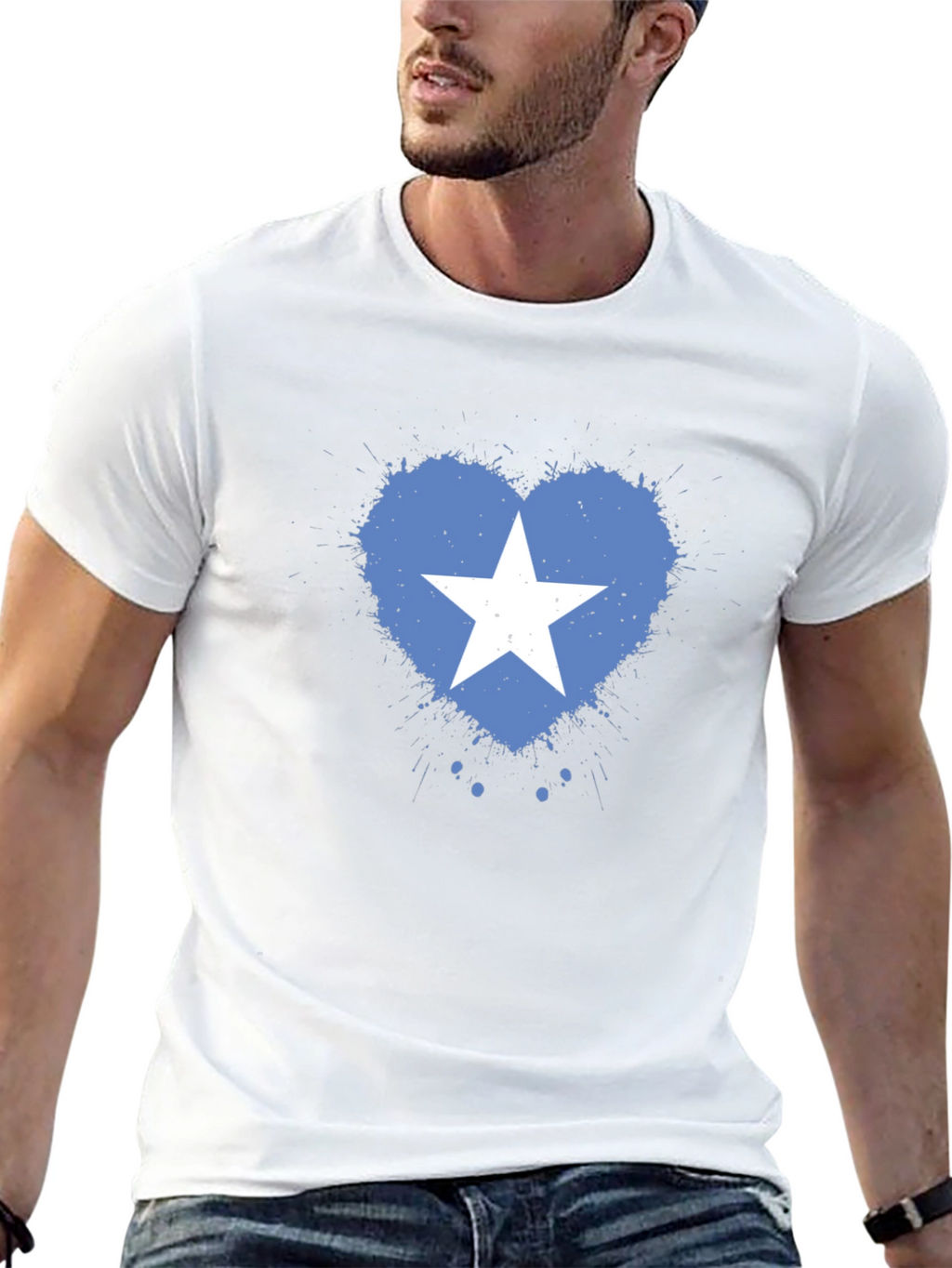 Somalia Flag Heart T-Shirt