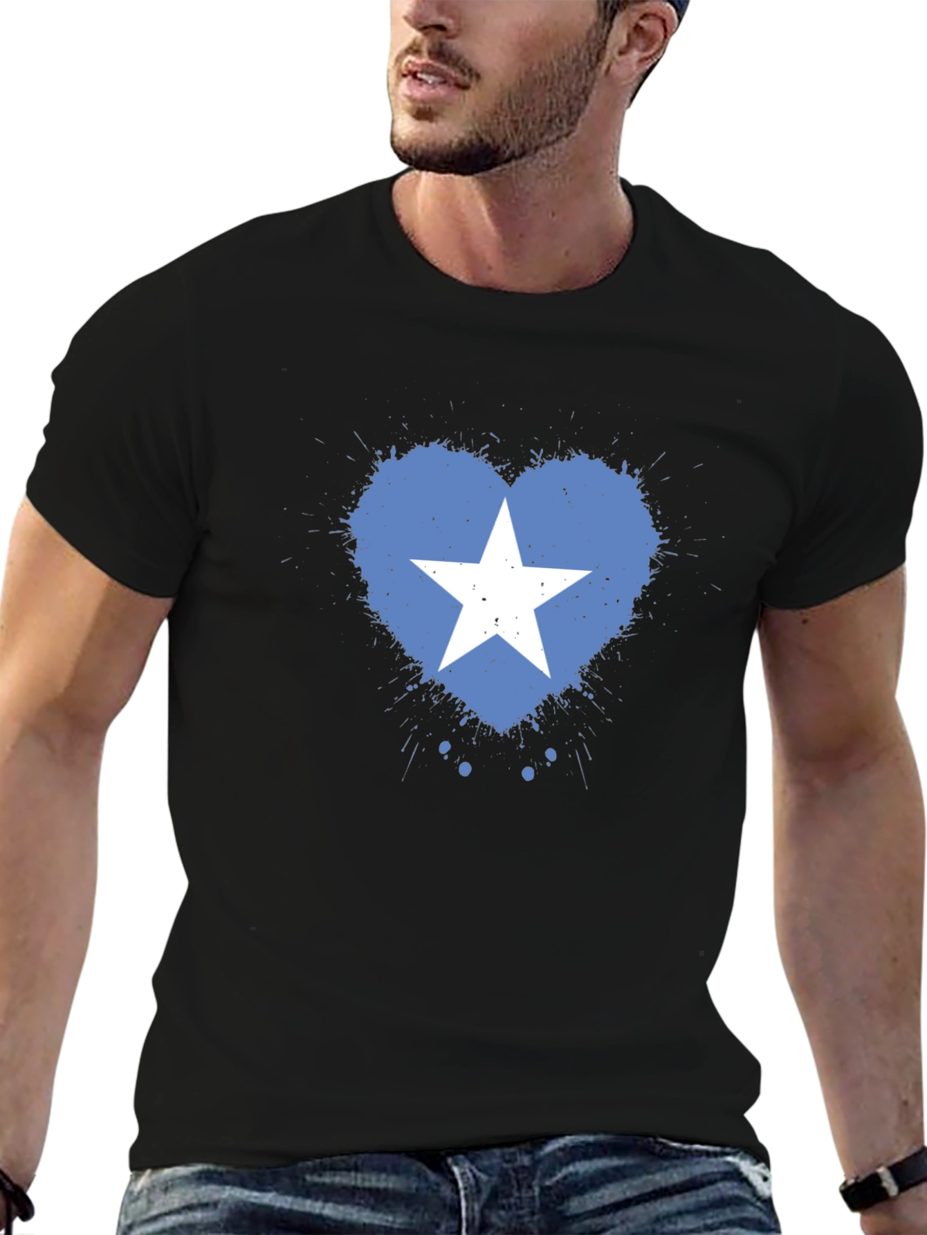 Somalia Flag Heart T-Shirt
