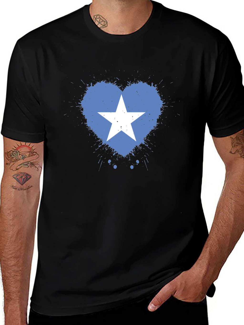 Somalia Flag Heart T-Shirt