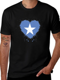 Somalia Flag Heart T-Shirt
