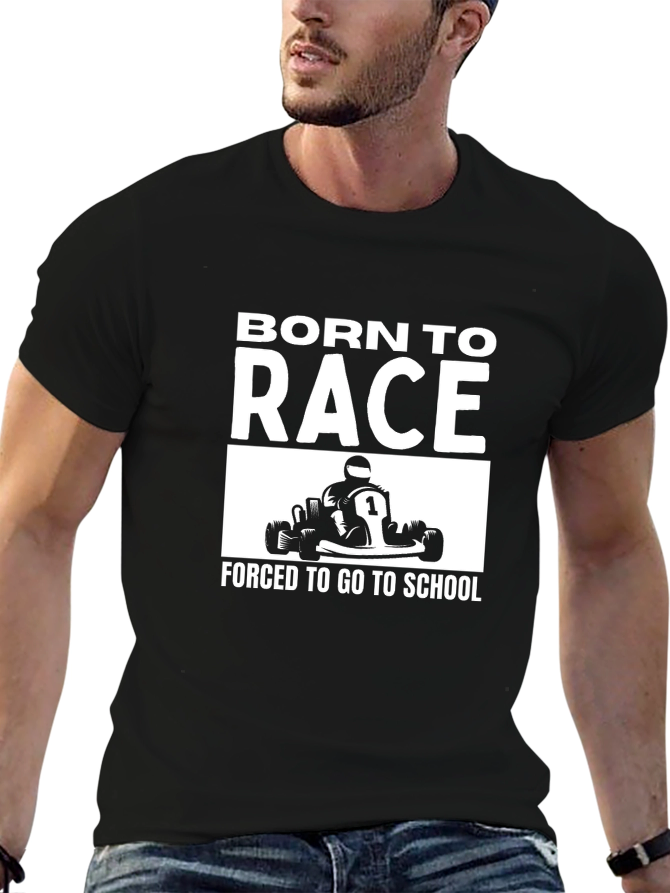 Born To Race T-Shirt - Go Kart Racing Tee