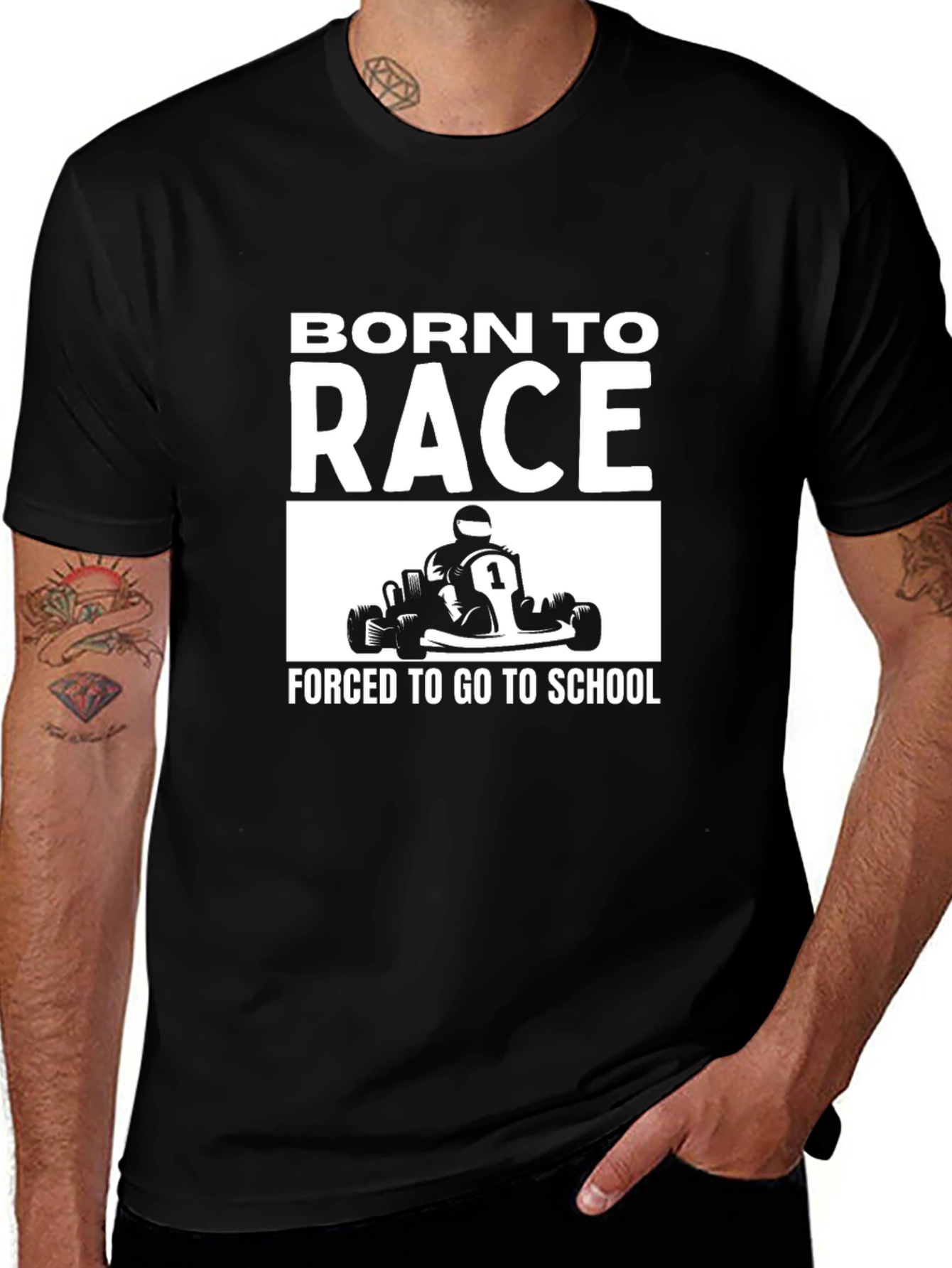 Born To Race T-Shirt - Go Kart Racing Tee