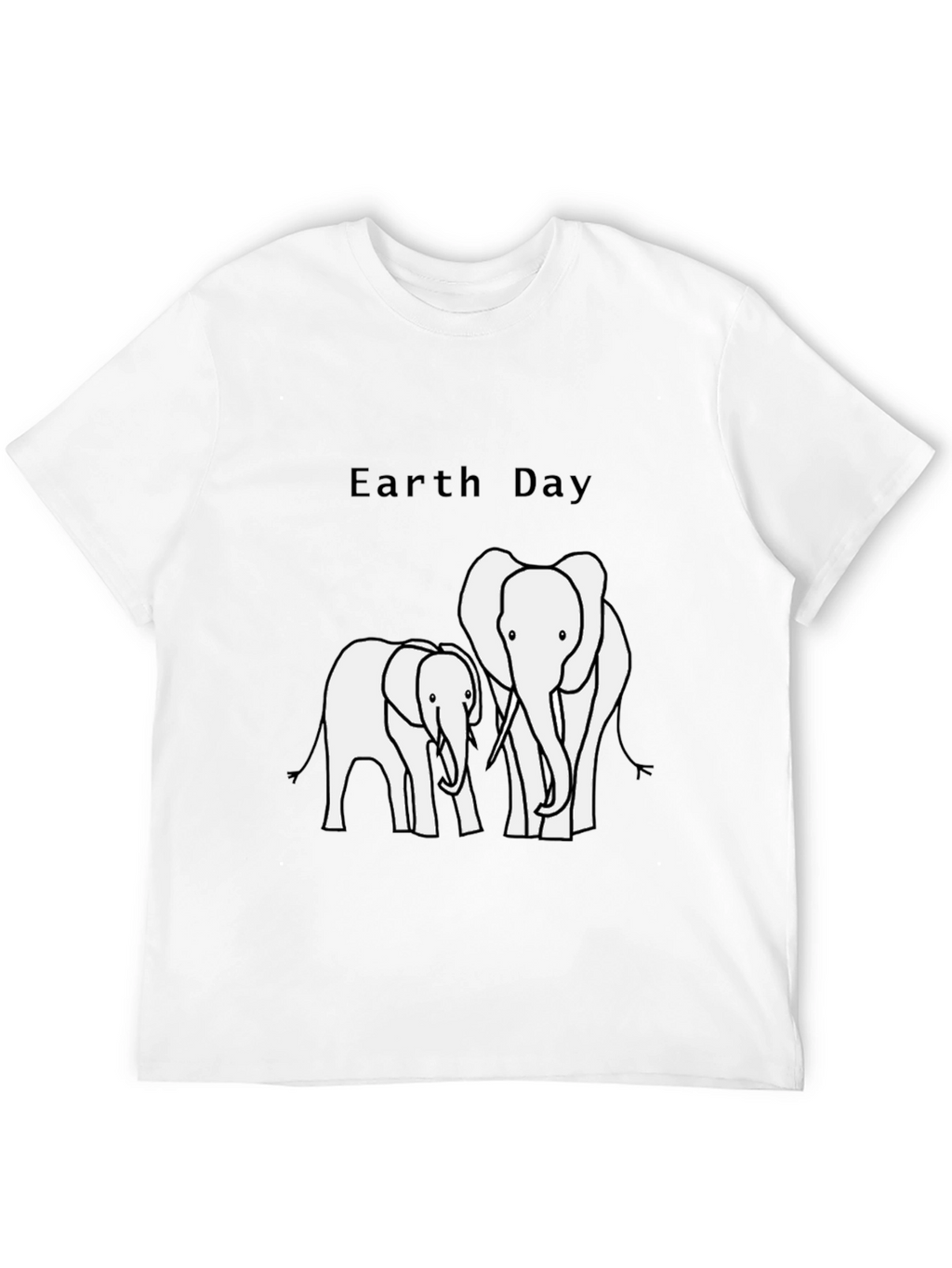 Earth Day Elephant Graphic T-Shirt