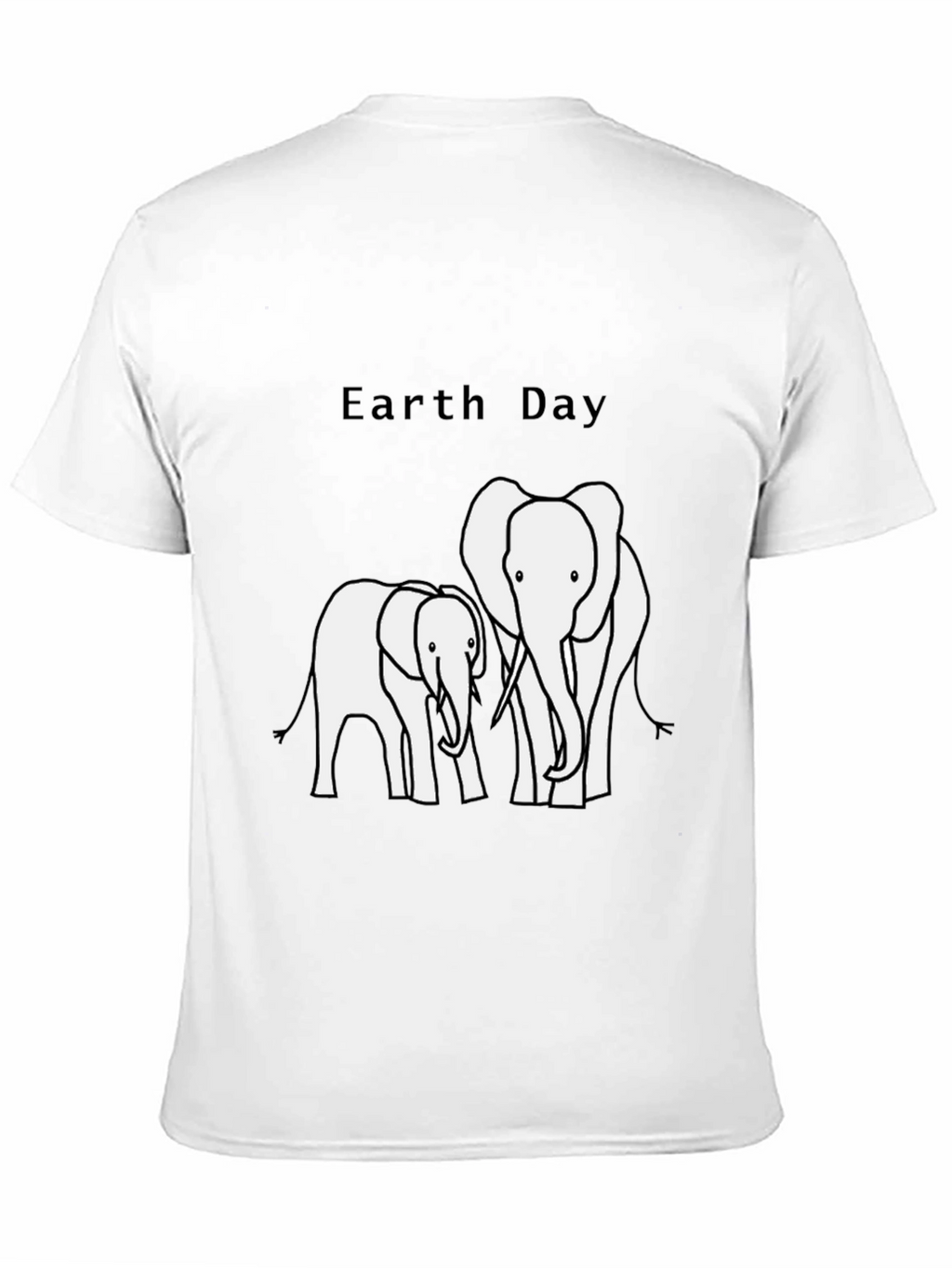 Earth Day Elephant Graphic T-Shirt