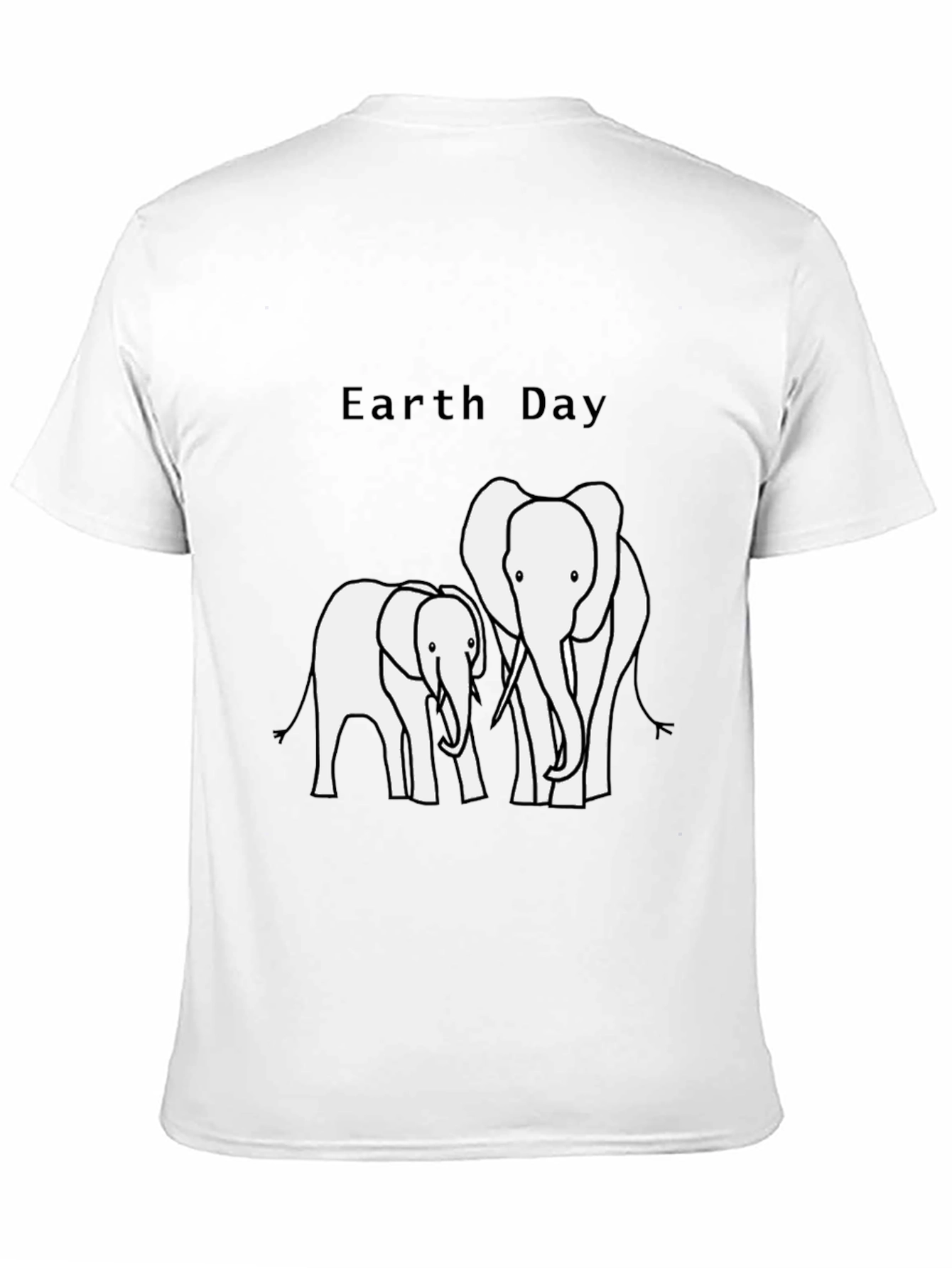Earth Day Elephant Graphic T-Shirt