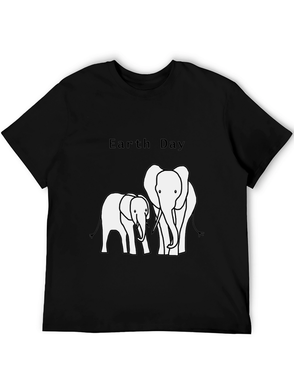 Earth Day Elephant Graphic T-Shirt