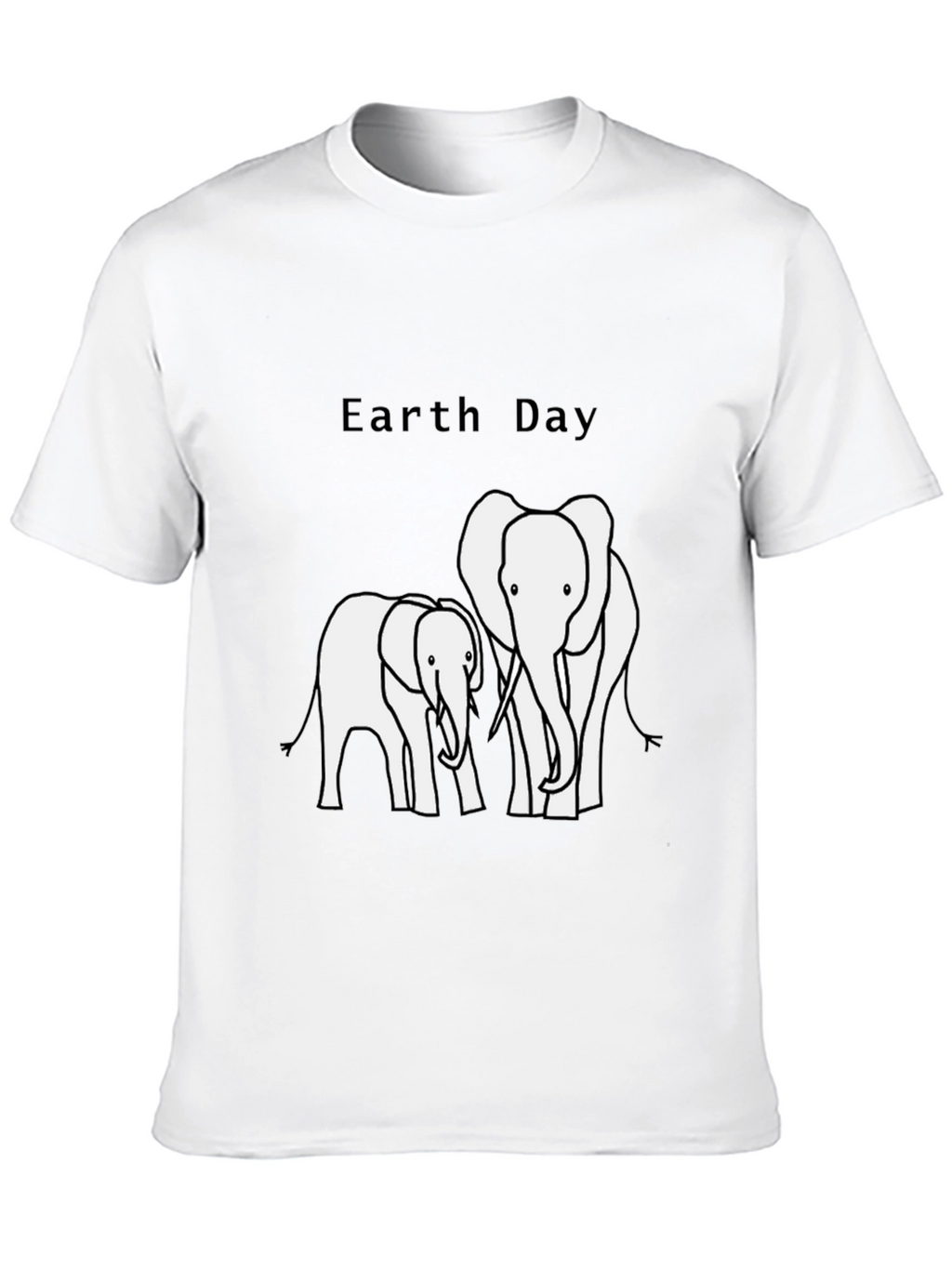 Earth Day Elephant Graphic T-Shirt