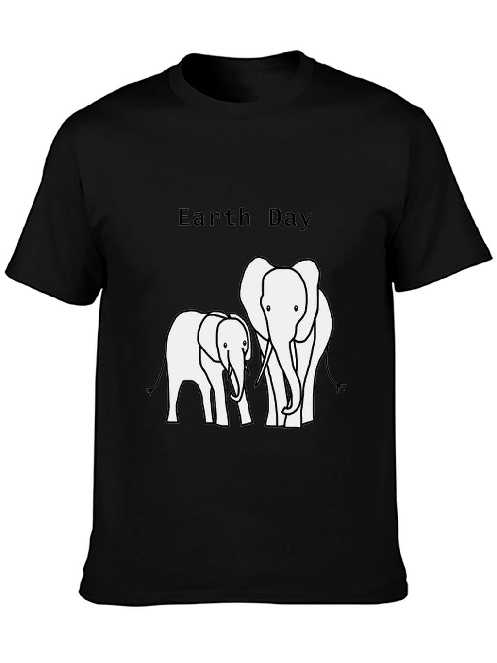 Earth Day Elephant Graphic T-Shirt