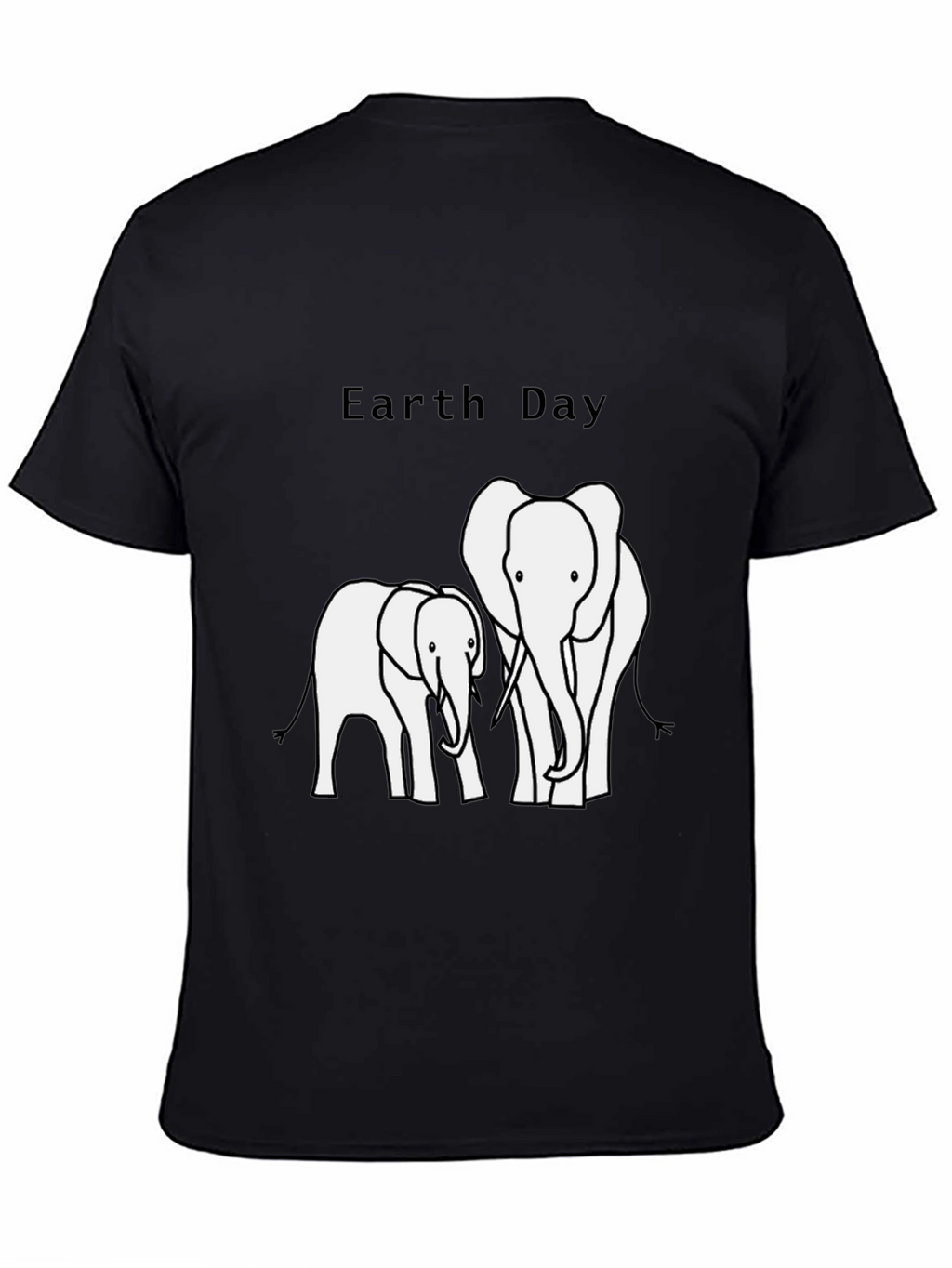 Earth Day Elephant Graphic T-Shirt