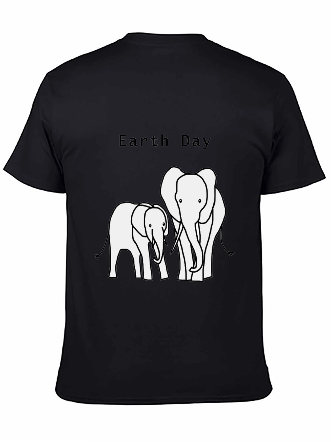 Earth Day Elephant Graphic T-Shirt