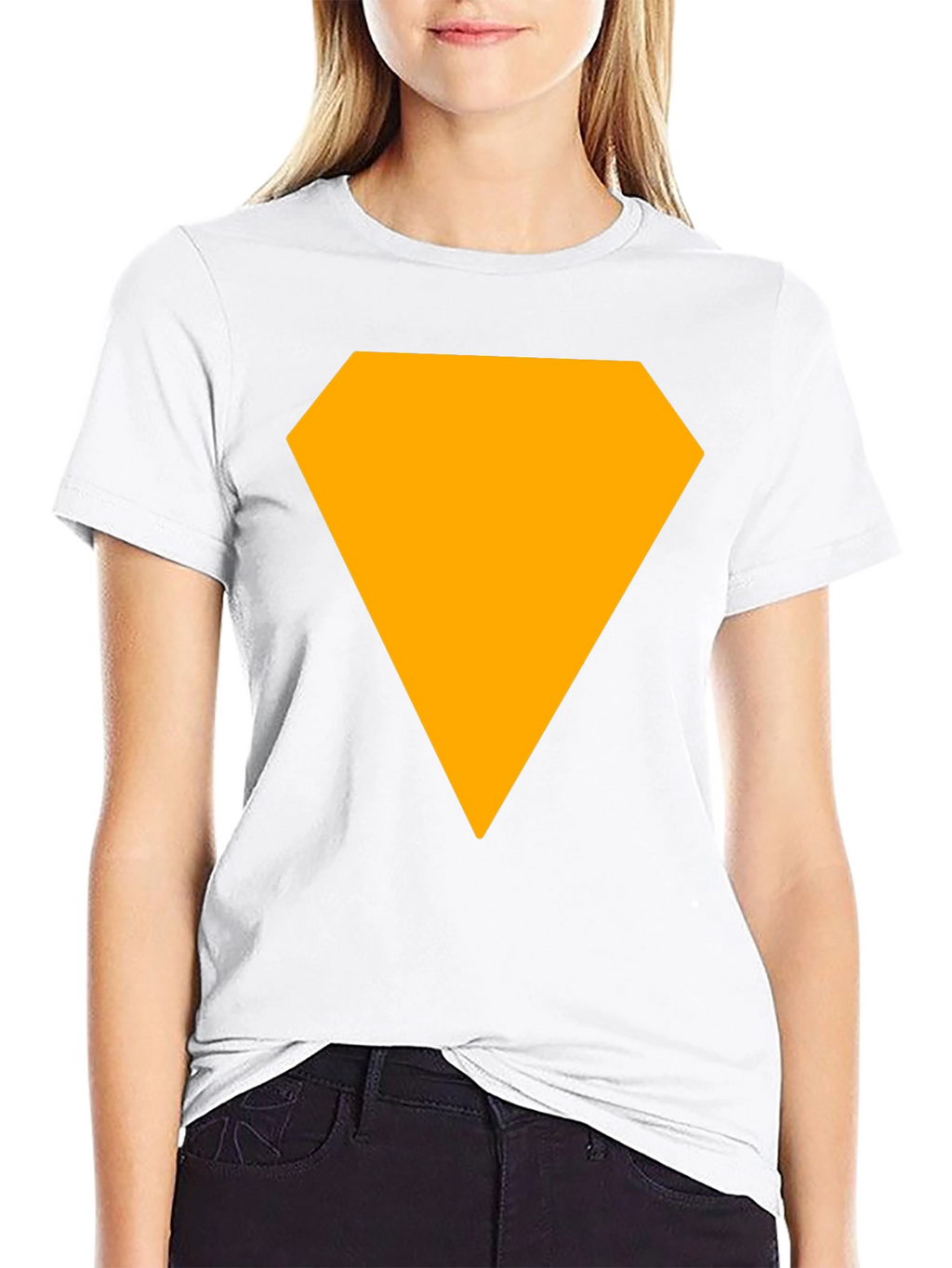 Bold Diamond Graphic Tee - Casual Black T-Shirt