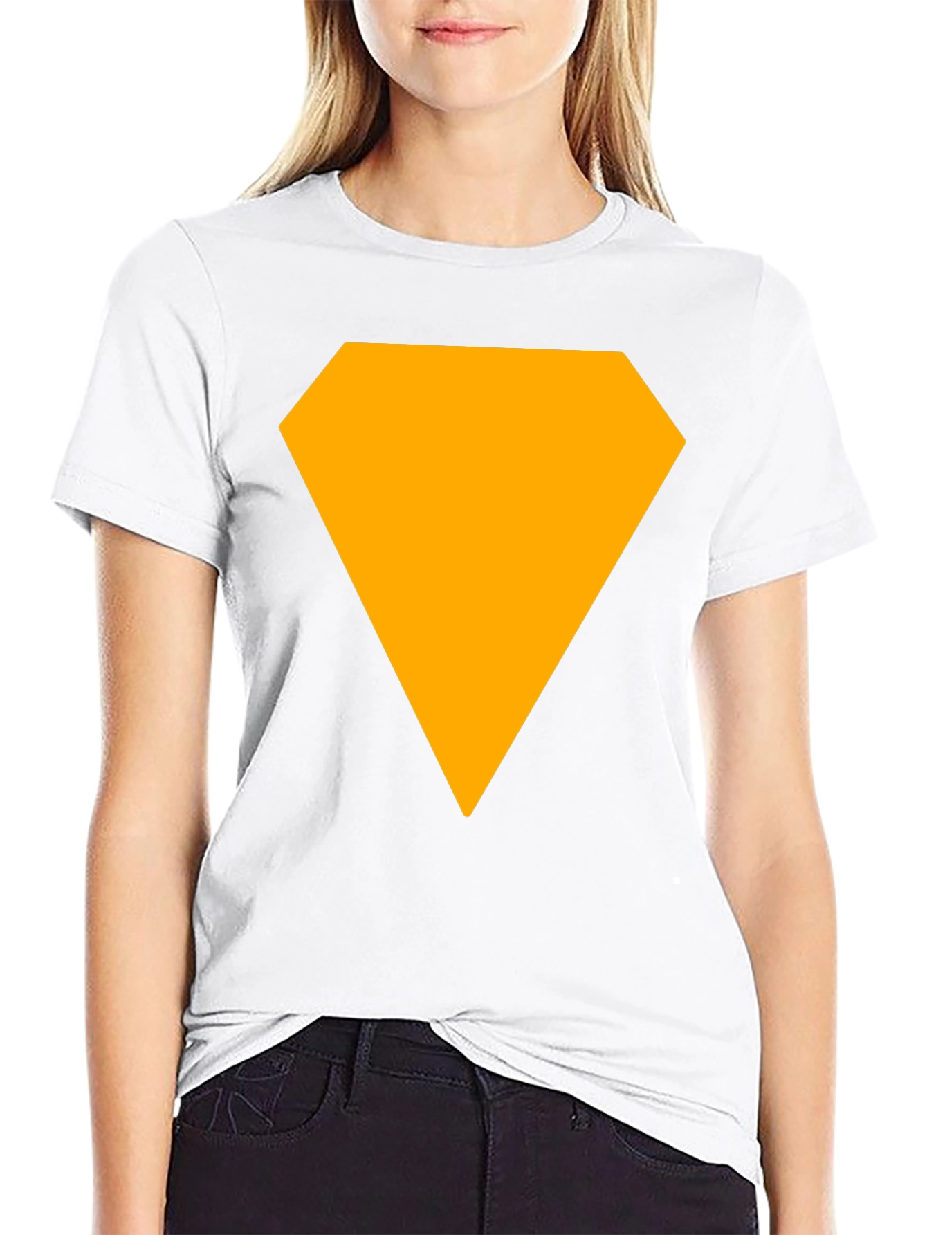 Bold Diamond Graphic Tee - Casual Black T-Shirt