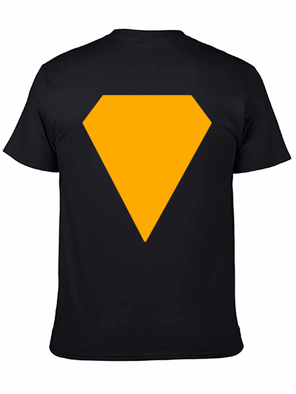 Bold Diamond Graphic Tee - Casual Black T-Shirt