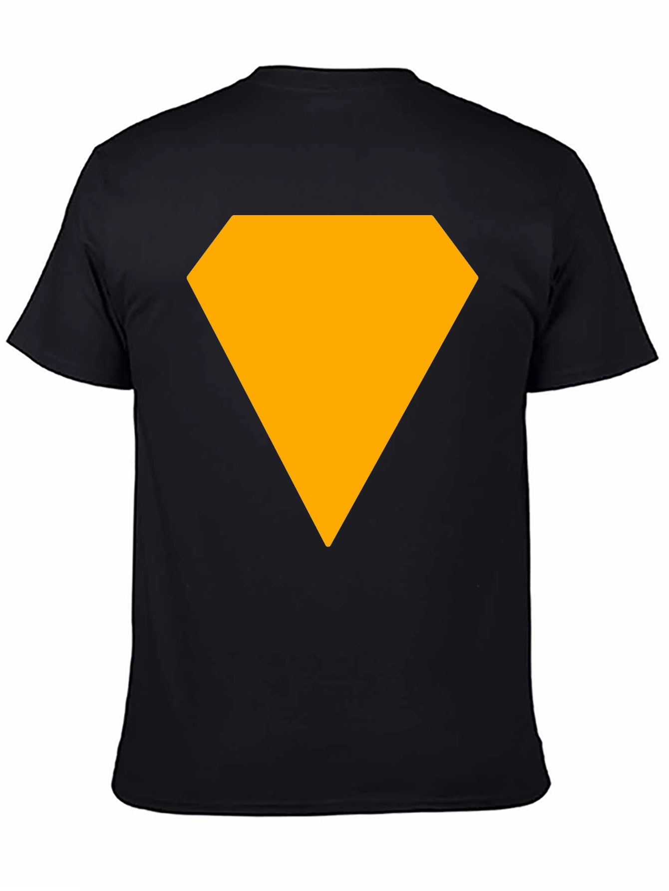 Bold Diamond Graphic Tee - Casual Black T-Shirt