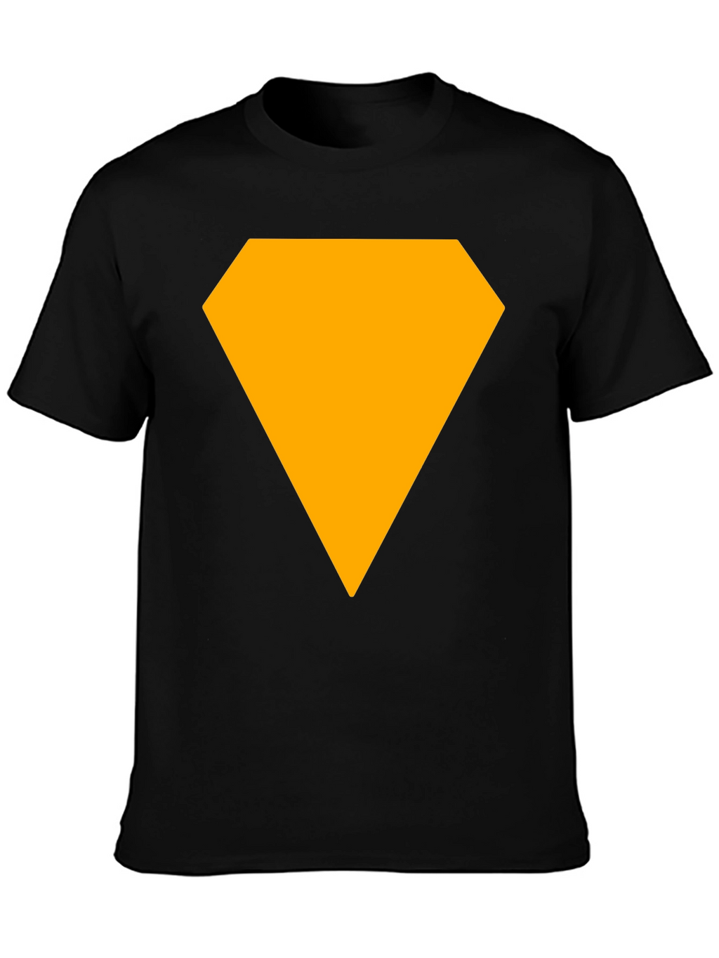 Bold Diamond Graphic Tee - Casual Black T-Shirt