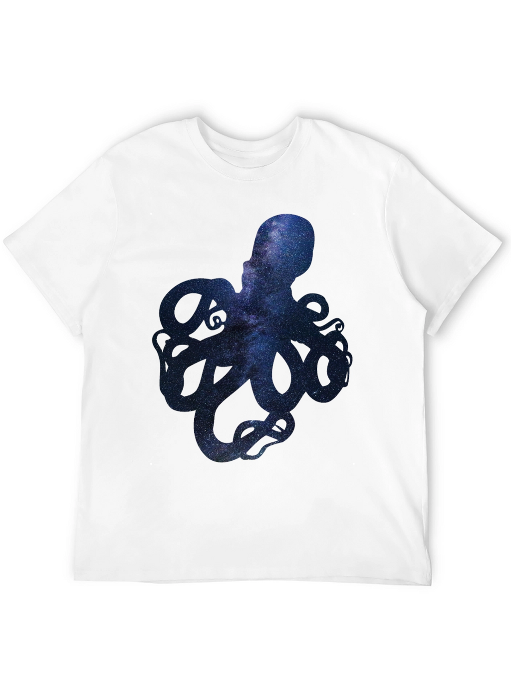 Galaxy Octopus Graphic Print Mens T-Shirt