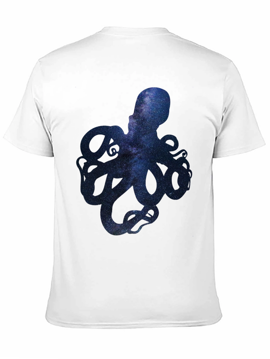 Galaxy Octopus Graphic Print Mens T-Shirt