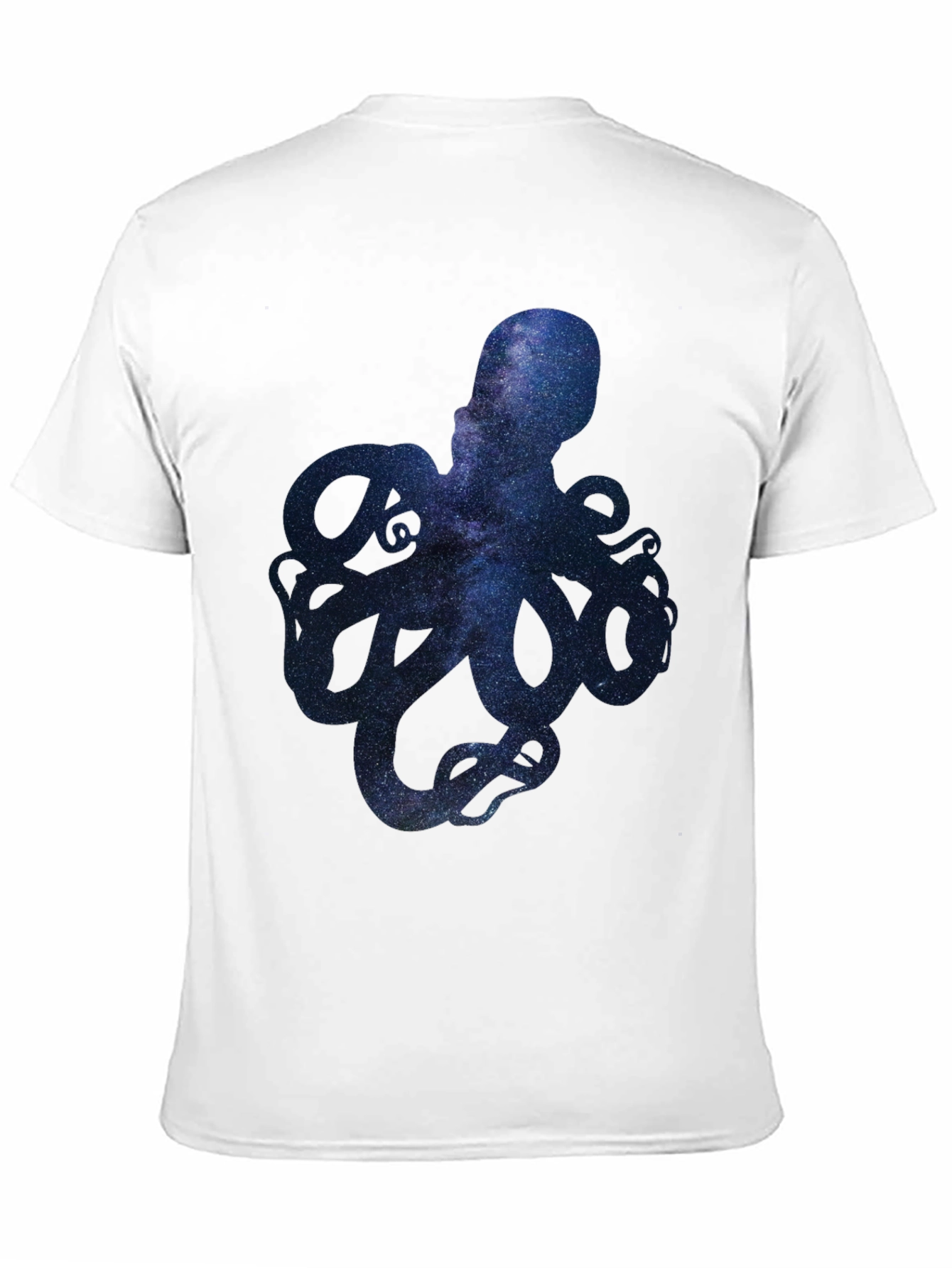Galaxy Octopus Graphic Print Mens T-Shirt