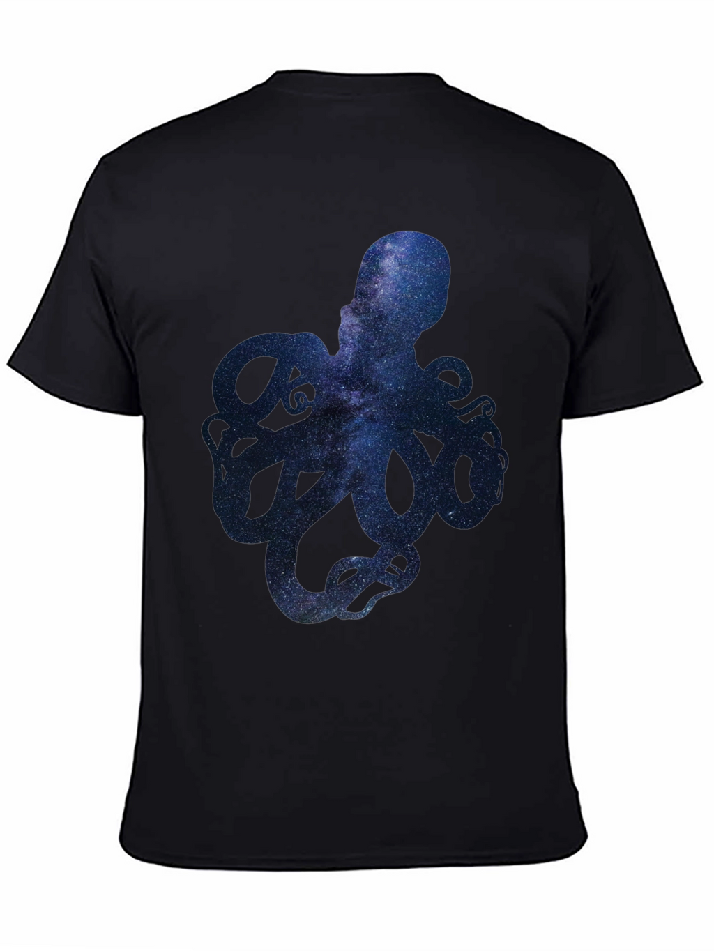 Galaxy Octopus Graphic Print Mens T-Shirt