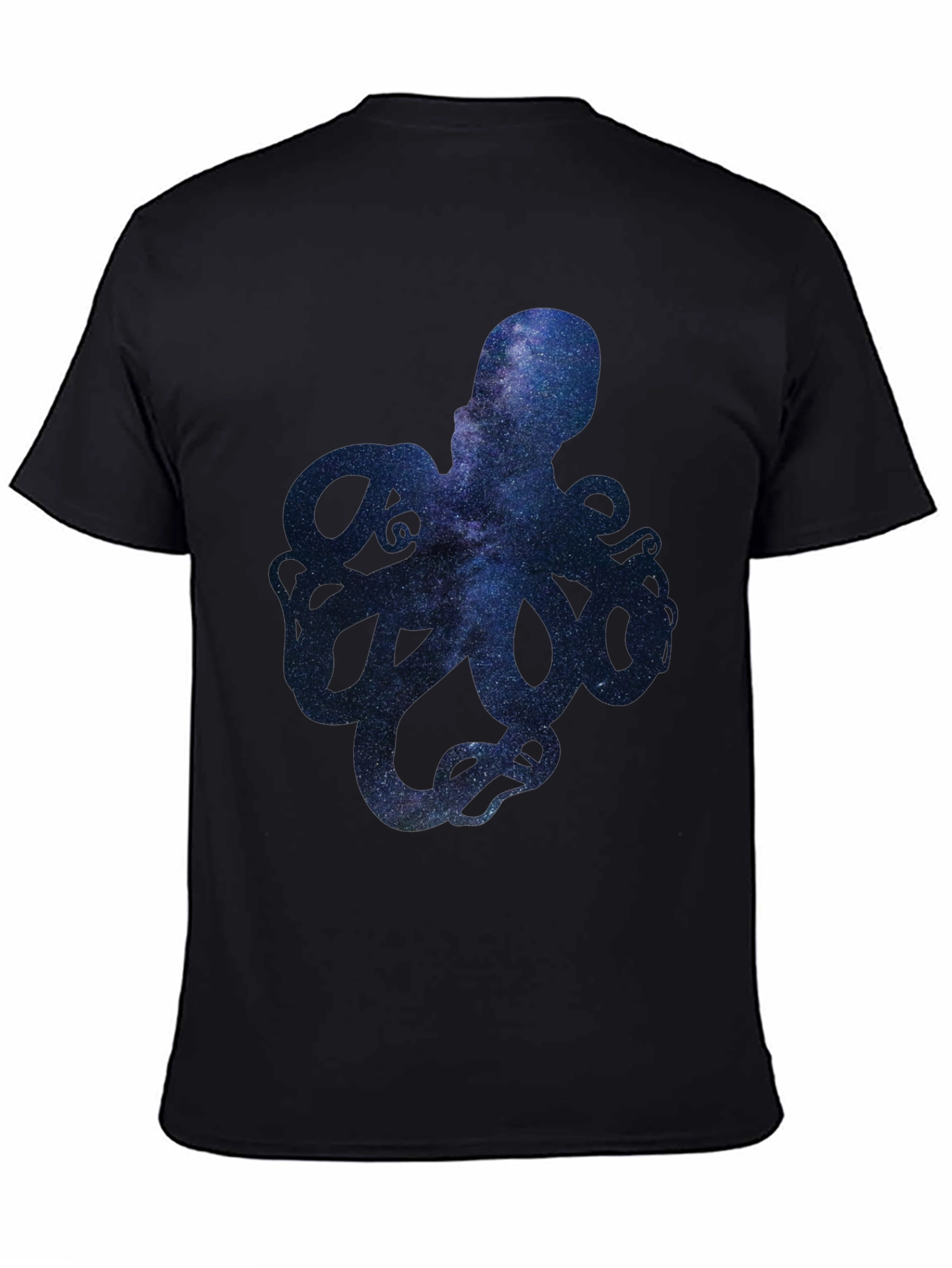 Galaxy Octopus Graphic Print Mens T-Shirt