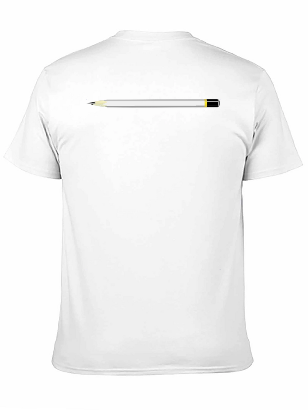Pencil Graphic Black T-Shirt - Artistic Casual Wear