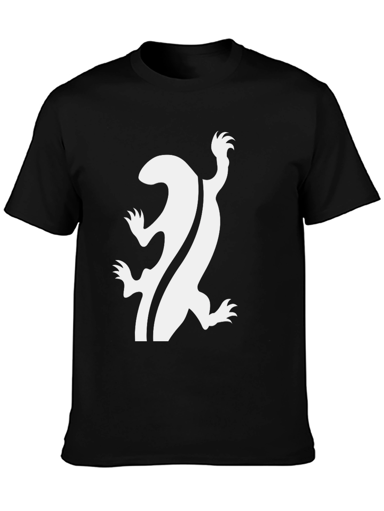 Lizard Graphic Black T-Shirt - Cool Unique Design
