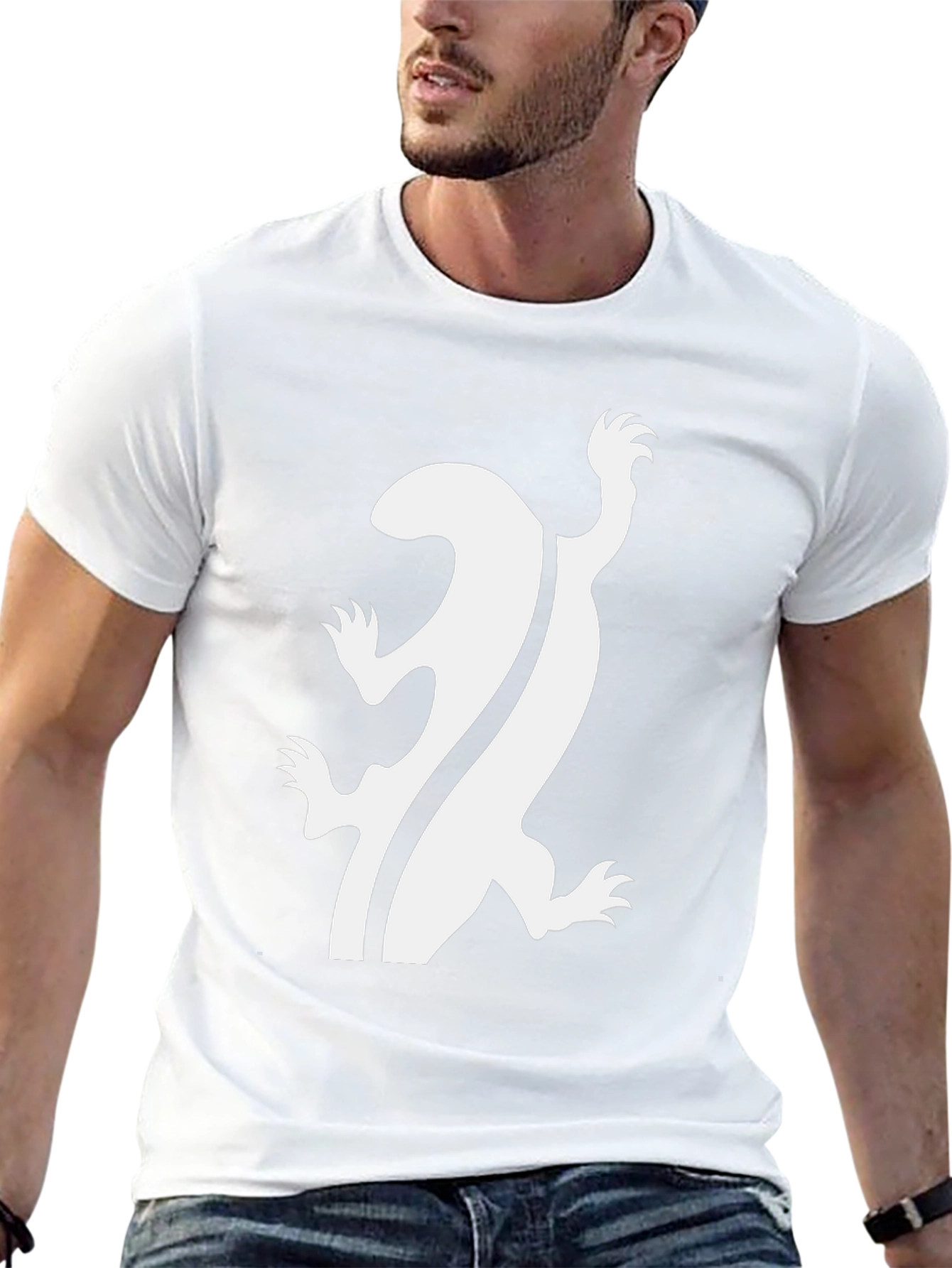 Lizard Graphic Black T-Shirt - Cool Unique Design