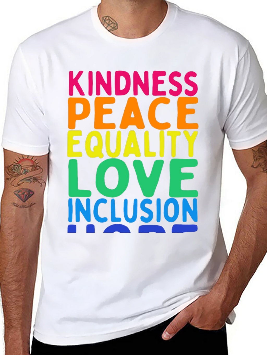 Kindness Peace Equality Love Inclusion T-Shirt