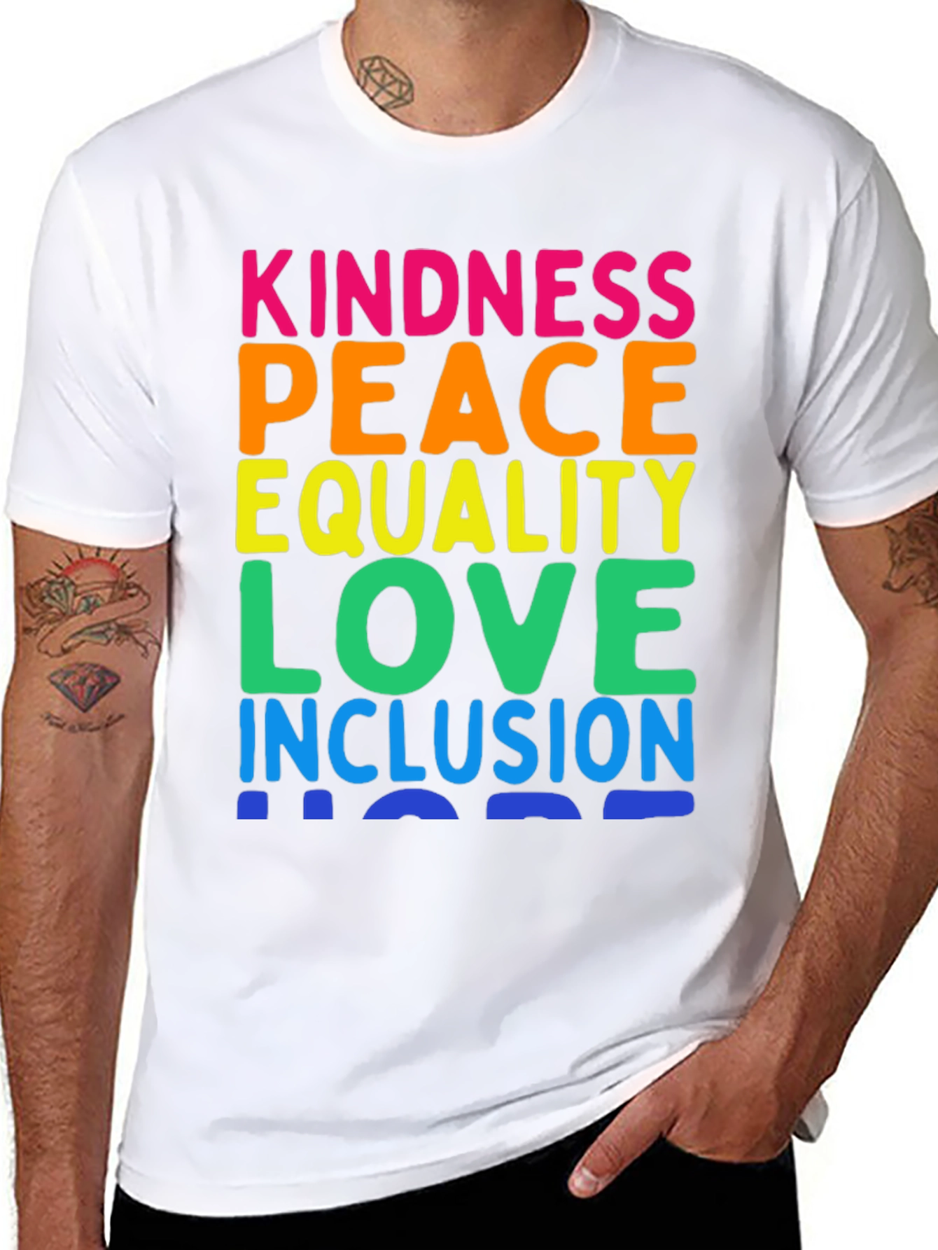 Kindness Peace Equality Love Inclusion T-Shirt