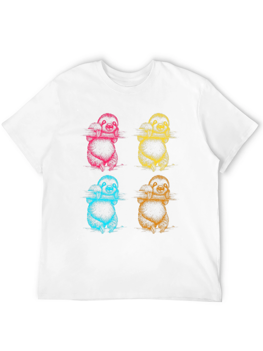 Sloth Pop Art T-Shirt - Fun Graphic Tee