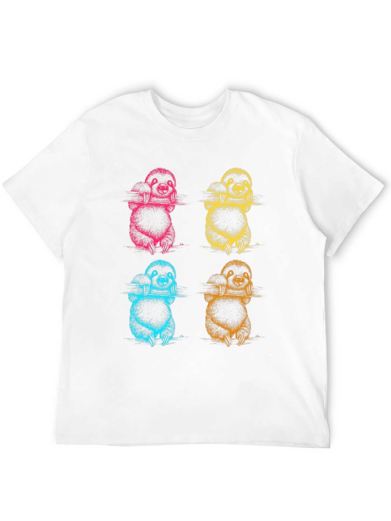 Sloth Pop Art T-Shirt - Fun Graphic Tee